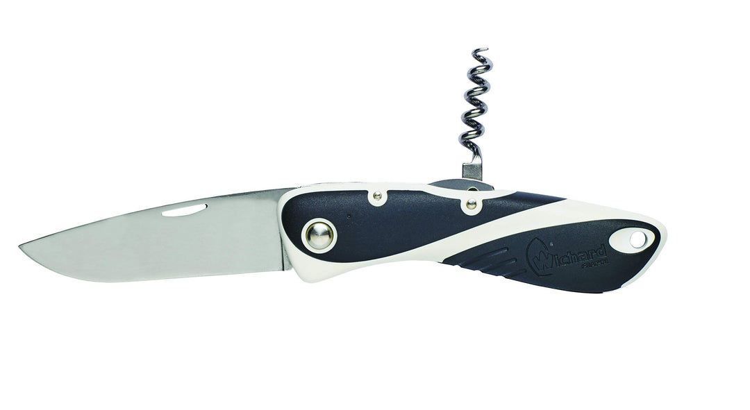 WICHARD - Couteau Aquaterra Lame et Tire Bouchon Noir, Noir