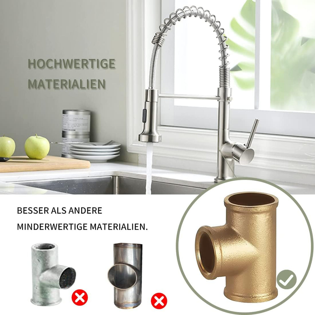 AIMADI Wasserhahn Küche Ausziehbar,Küchenarmatur 360° Drehbar,Einhebelmischer mit 2-Wege Sprühfunkti