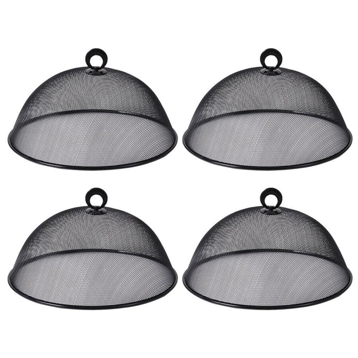 Cabilock 4 Stücke Metall Fliegenhaube Lebensmittel Abdeckhaube Speiseschirm Kuchenhaube Mesh Kuchen