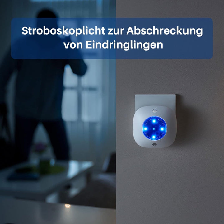 Chuango WS-105 - Innensirene, Stroboskoplicht, 90 db, Nachtlicht Innen - 90 db, Innen - 90 db