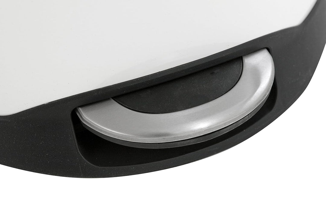 EKO Shell Bin Tritt-Mülleimer, 30 Liter, weiss