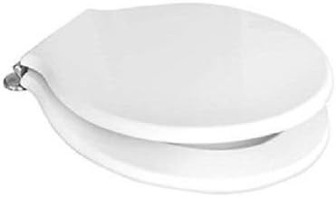 Pozzi Ginori, WC-Sitz, Serie Montebianco, 07761, Ersatz-Sitz mit verchromten Scharnieren, weiss