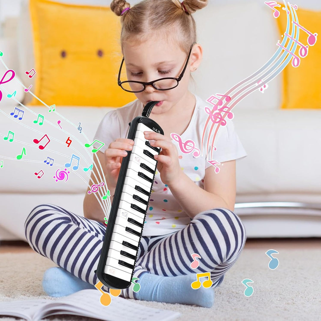 32 Tasten Melodica Für Kinder Melodica Instrument Mit Tragetasche Geeignet, Blasinstrument Mit 2 Wei