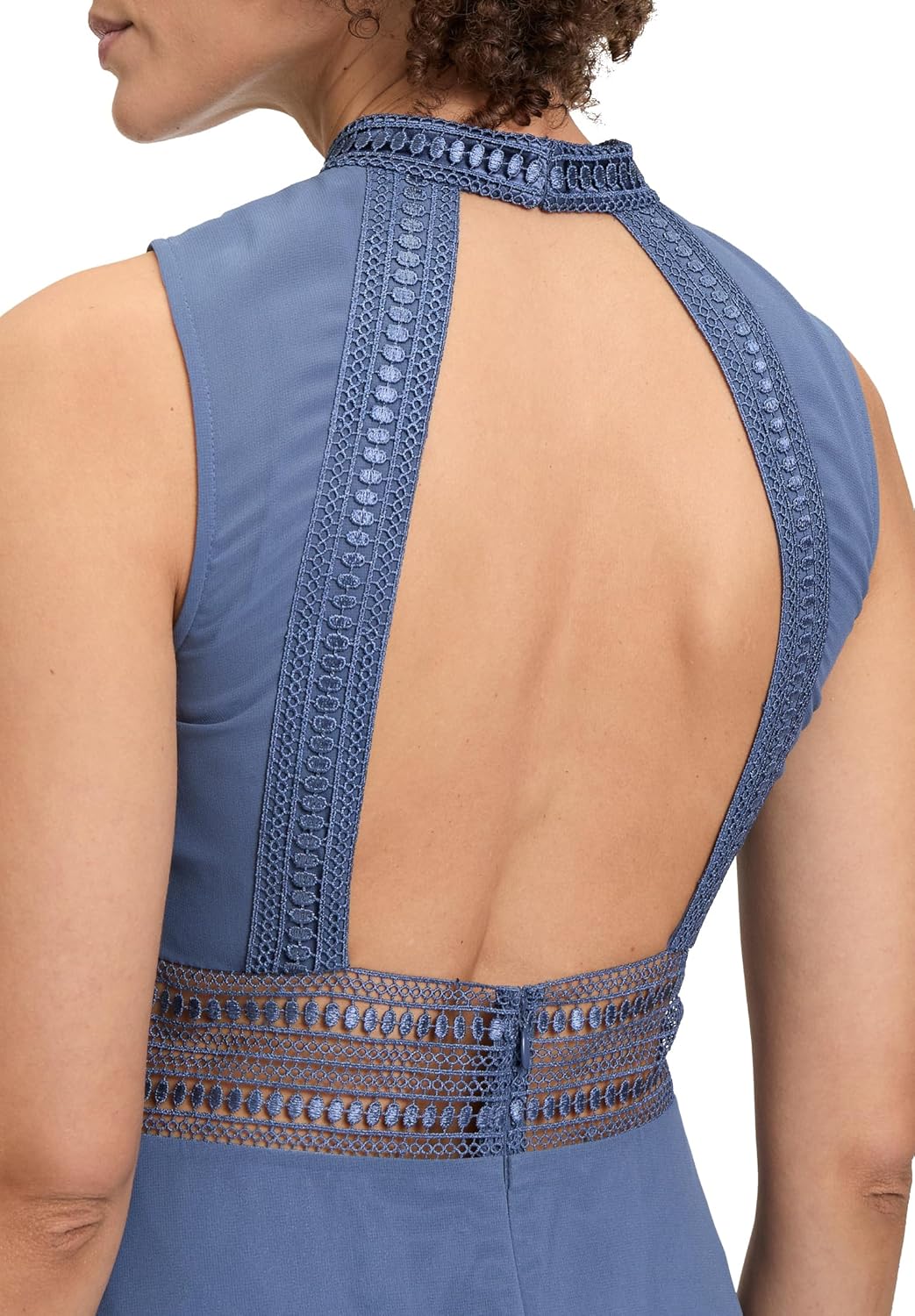 Vera Mont Damen 0104/4825 Kleid 34 Blue Stone, 34 Blue Stone