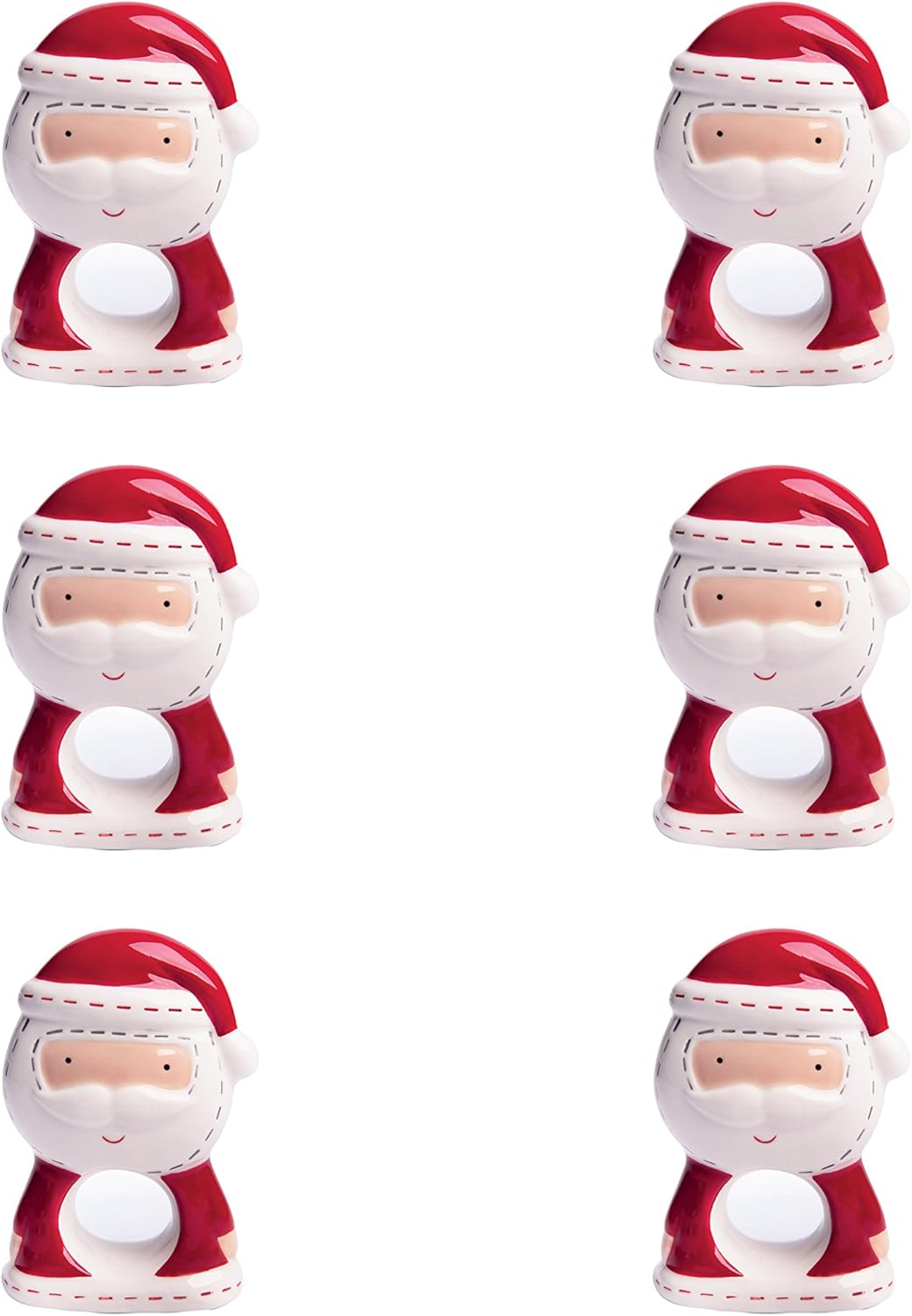 Merry Christmas Serviettenhalter 6er Set weiss/rot