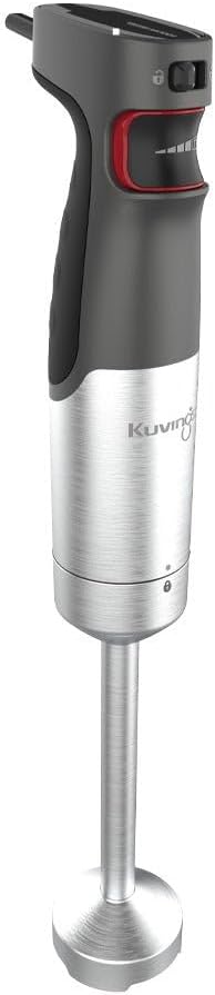 Kuvings 4-in-1 MIXPRO1000 Elektrischer Stabmixer aus Eco Edelstahl, 100W Pürierstab, Sicherheitshebe