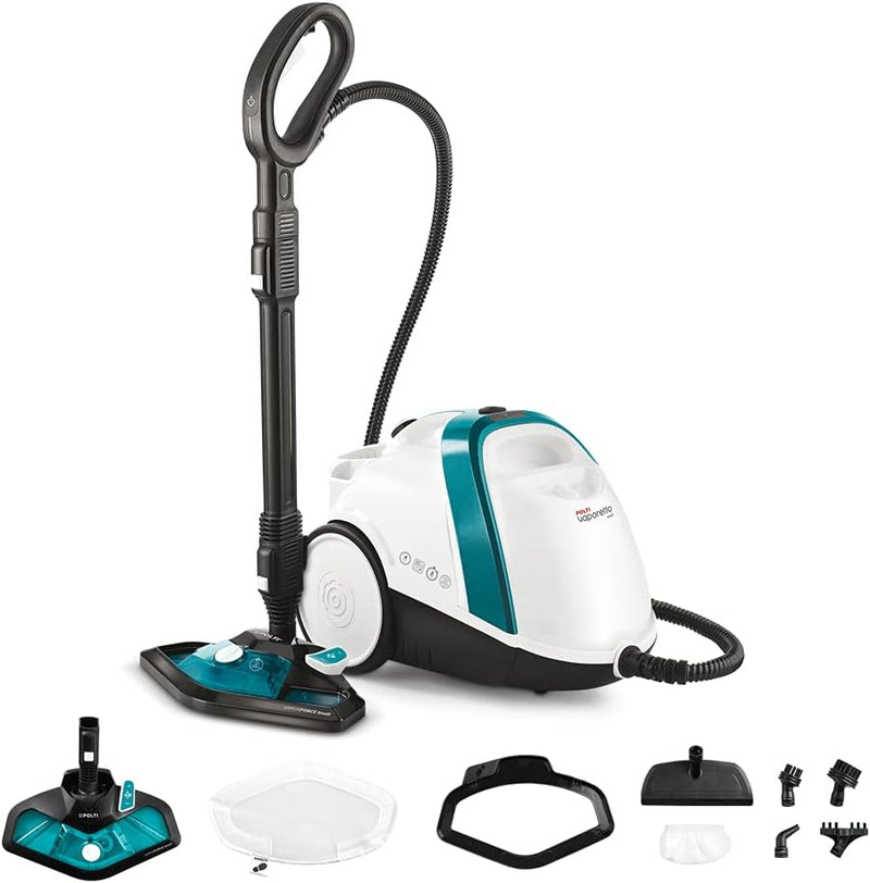 POLTI 8012628 Vaporetto Smart 100 T Dampfreinigungsgerät mit 4 Bar, tötet und beseitigt 99,99 Prozen