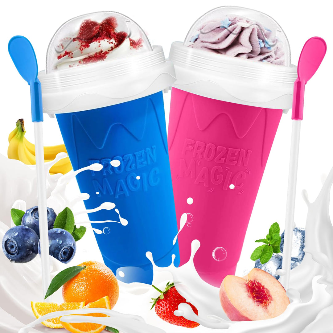 Slush Becher Magic Cup Slushy Becher 2er Set Für Kinder Familien Studenten Für Zuhause Picknick Somm