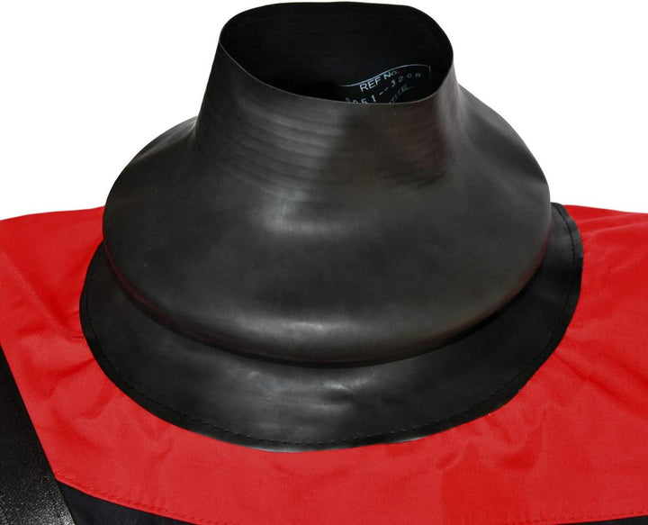 Dry Fashion Unisex Trockenanzug Sailing Standard Nylon schwarz/rot M, schwarz/rot M