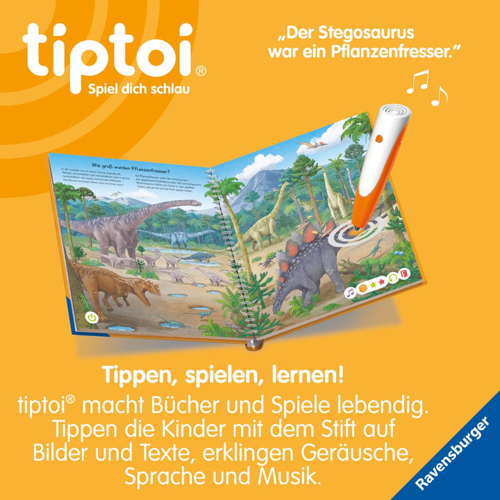 tiptoi® Wir entdecken die Dinosaurier, Dinosaurier-Buch ab 4 Jahre, Spiralbindung