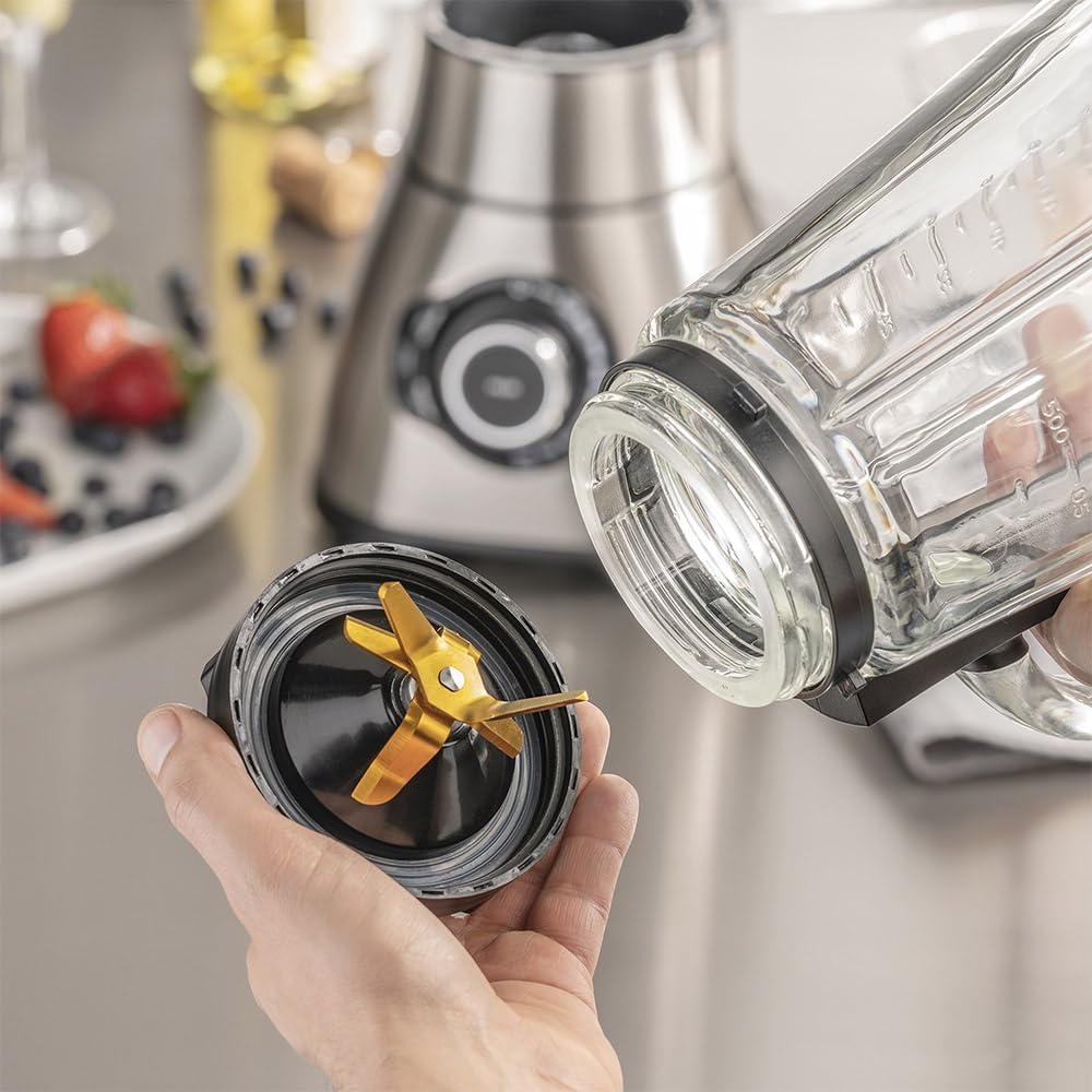 CASO B 1800 PowerBlender-Set - Standmixer, 28.000 U/min, Glasbehälter 1,75 L, inkl. Trinkflasche und