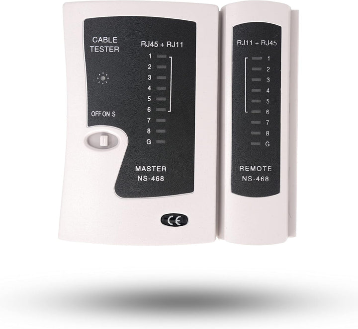 BIGtec Crimpzange RJ45 - Kabeltester Leitungs-Tester RJ 45 RJ11 RJ12 - LSA Anlegewerkzeug Auflegewer