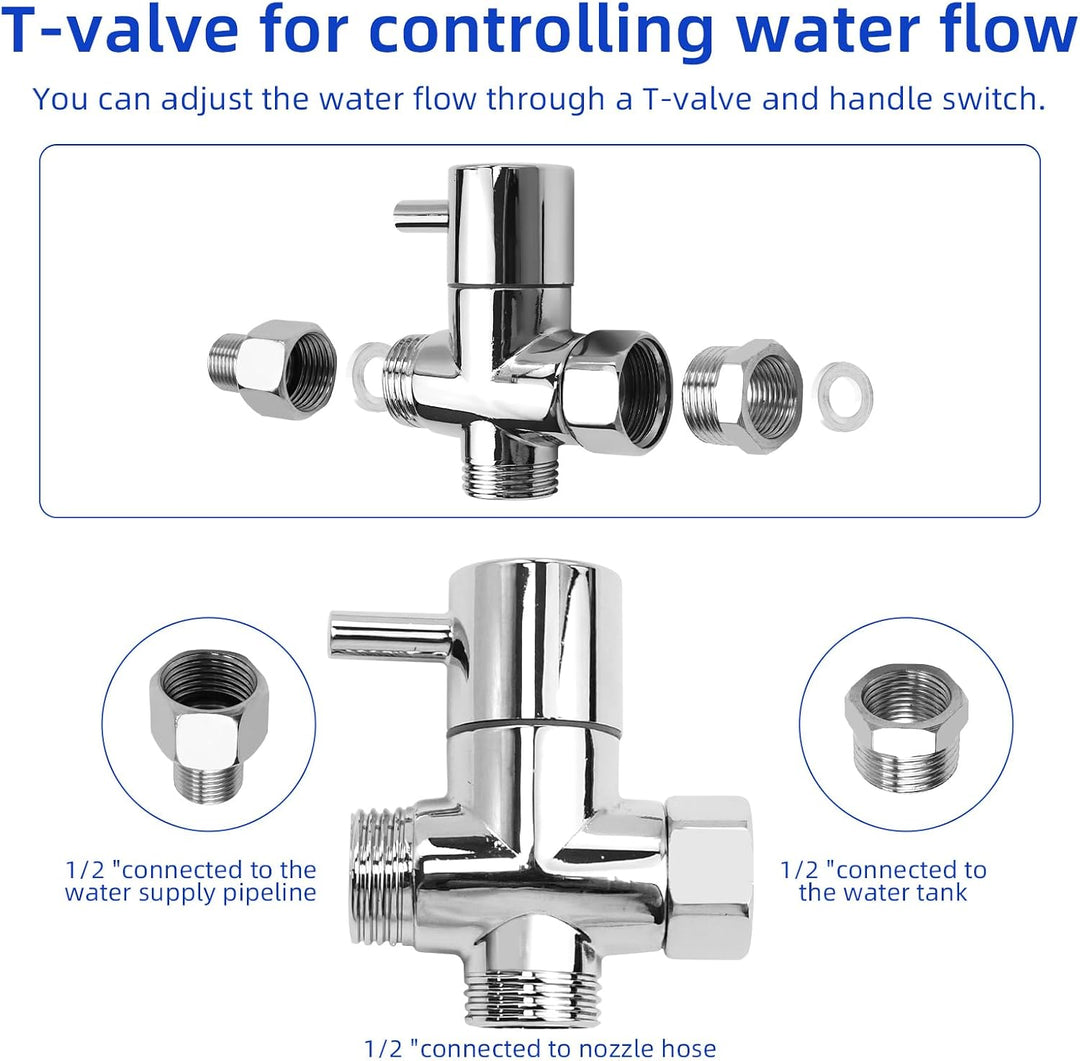 Bidet Handbrause Bidet Handbrause Set Aus Edelstahl für WC Bidet-Hand Gehalten Sprayer Edelstahl Mit