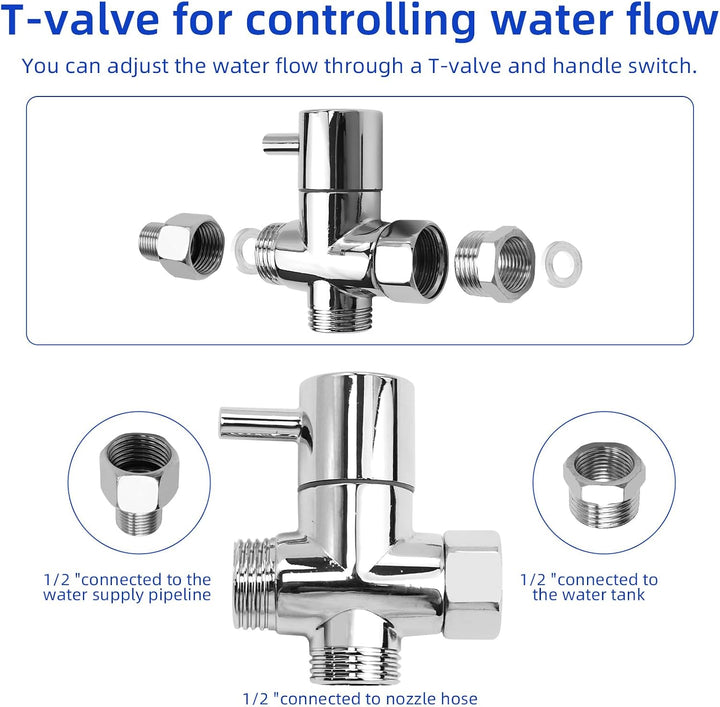 Bidet Handbrause Bidet Handbrause Set Aus Edelstahl für WC Bidet-Hand Gehalten Sprayer Edelstahl Mit