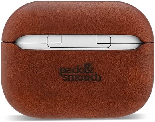 AirPod Pro Case, Hülle für AirPods - Pflanzlich Gegerbtes Leder Handmade in Germany Dunkelbraun (Air