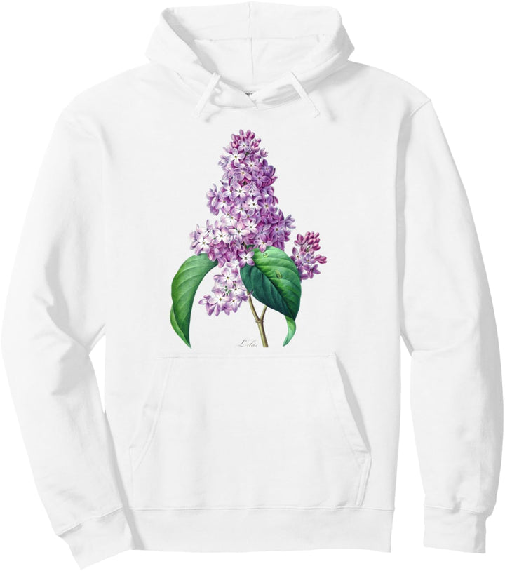 Vintage Lila Blume Botanische Kunst für Gärtner Pullover Hoodie
