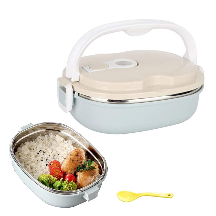 Lunchbox, 900ml Edelstahl-Bento Lunch Box, Einschichtigem Lunchbox, auslaufsichere Lebensmittelbehäl