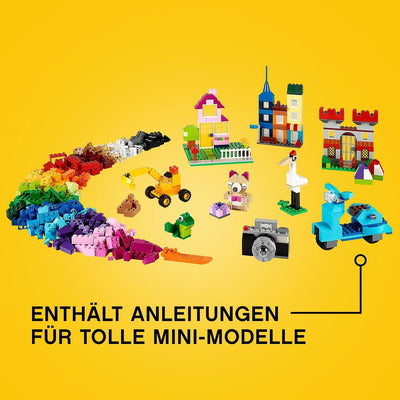 LEGO 10698 Classic Grosse Bausteine-Box, Spielzeugaufbewahrung, lustige, Bunte Spielzeug-Bausteine,