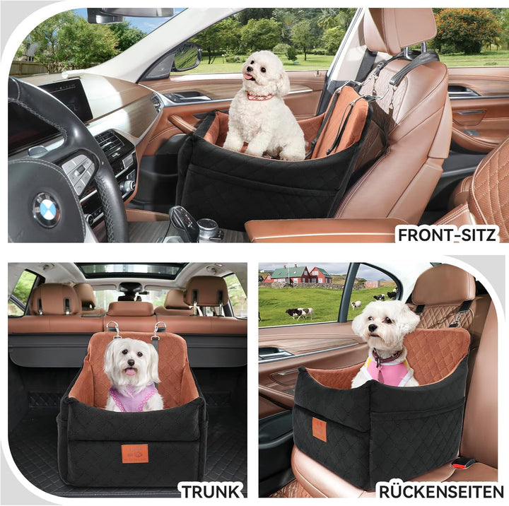 Hunde-Autositz für kleine/mittlere Hunde, Hundeautositz mit Dicker Polsterung unter 35 Pfund, Abnehm