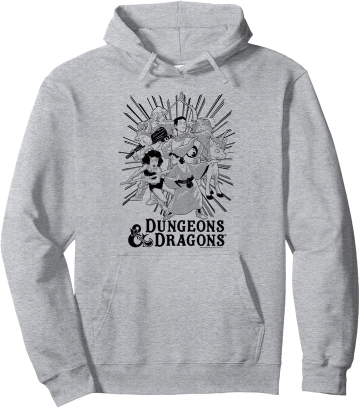 Dungeons & Dragons Group Shot Dark Tones Pullover Hoodie