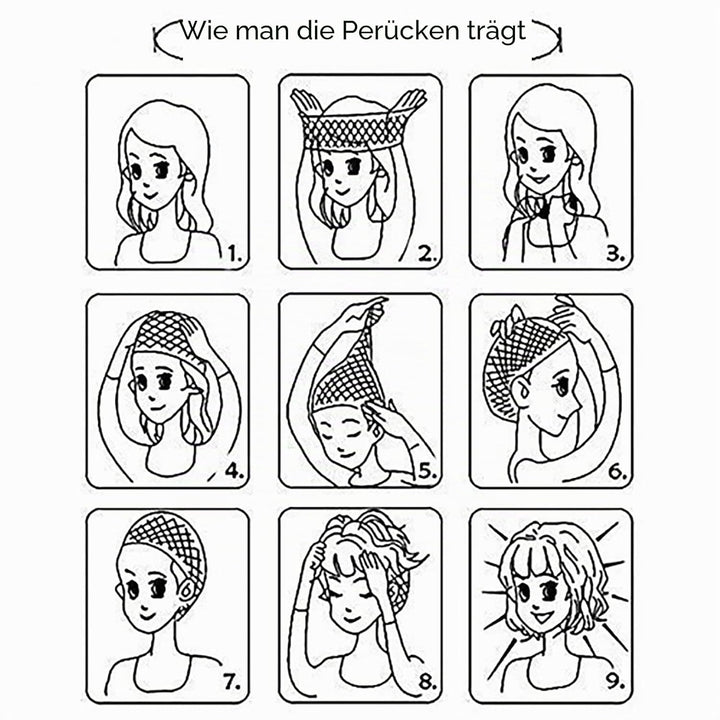 Dsimeig lange graue Perücken für Frauen Natürliche geschichtete graue Perücke mit Pony,Kunsthaar Per