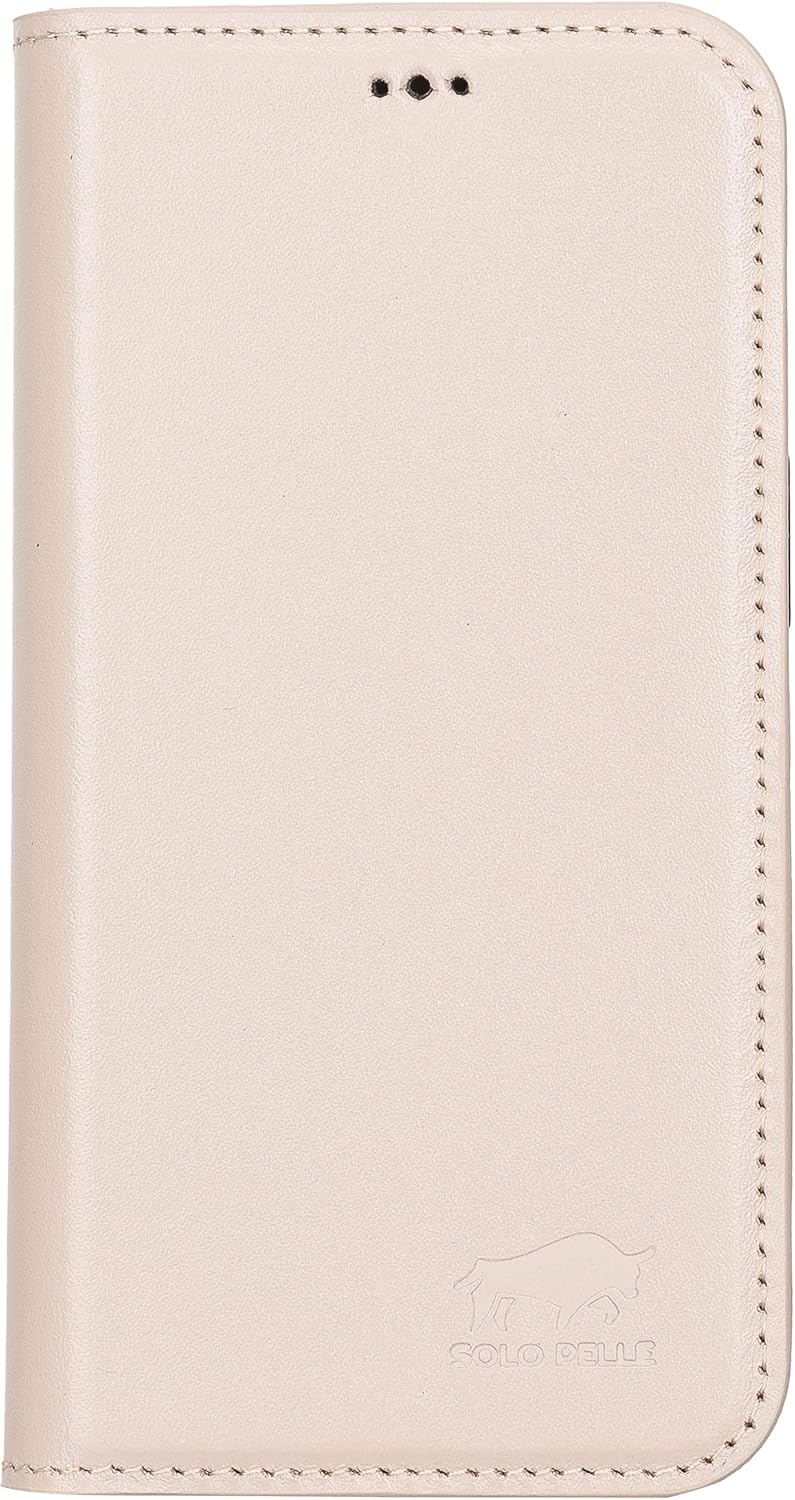 Solo Pelle aufklappbare Lederhülle kompatibel für iPhone 13 Pro Max in 6.7 Zoll inkl. 1 Kartenfach f