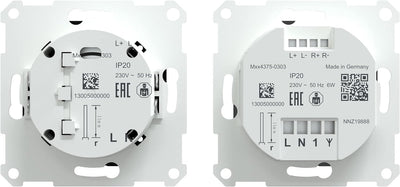 Schneider Electric Merten MEG4375-0303 Radio Steckdosen Set mit Bluetooth inklusive Lautsprecher, fü