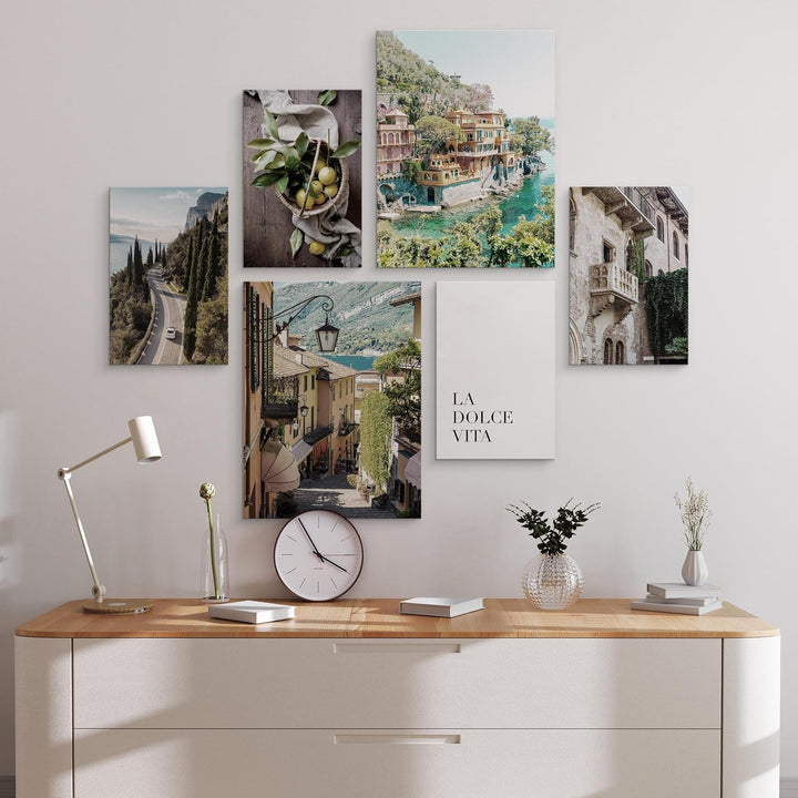 Muralo - Wandbilder Set - Leinwand Bilder Set Aufhängefertig - Bilder für Wohnzimmer Schlafzimmer -