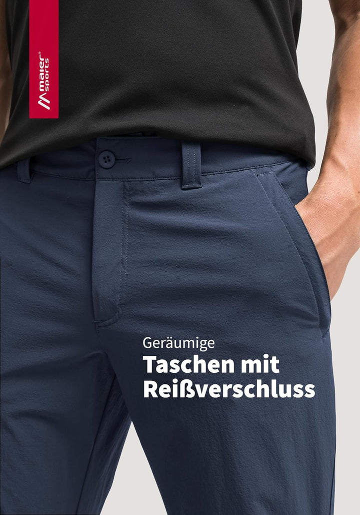 Maier Sports Herren Outdoorhose Nil, funktionale Wanderhose, atmungsaktive Trekking-Hose mit Rollup-