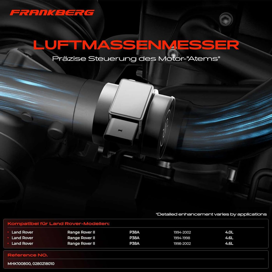 Frankberg Luftmassenmesser Luftmengenmesser Kompatibel mit R-a-n-g-e R-o-v-e-r II LP 3.9L 4.6L Benzi
