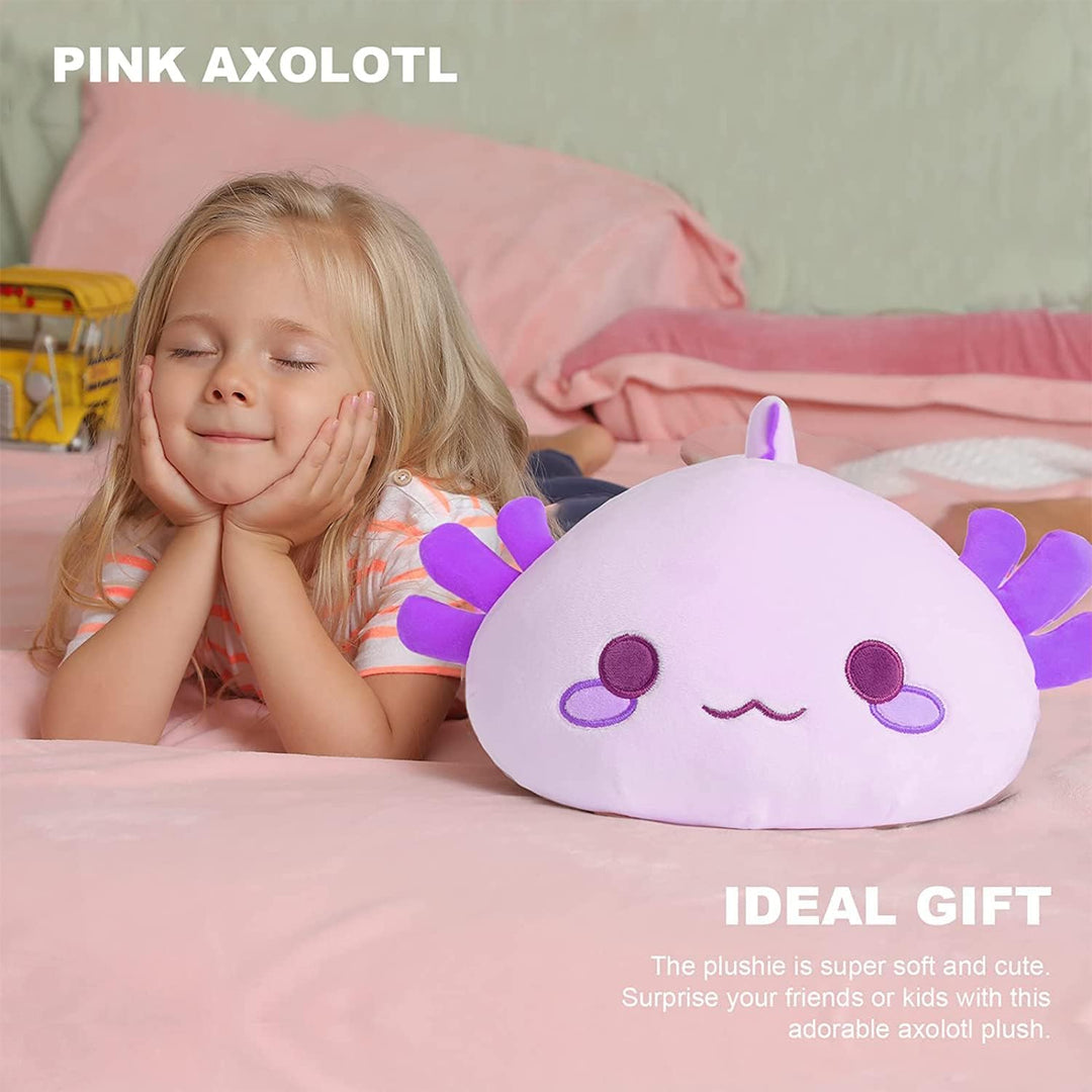 shownicer Plüschtier Axolotl Stofftier Kawaii Salamander Plüsch, Axolotl Kuscheltier Plüschkissen Sp