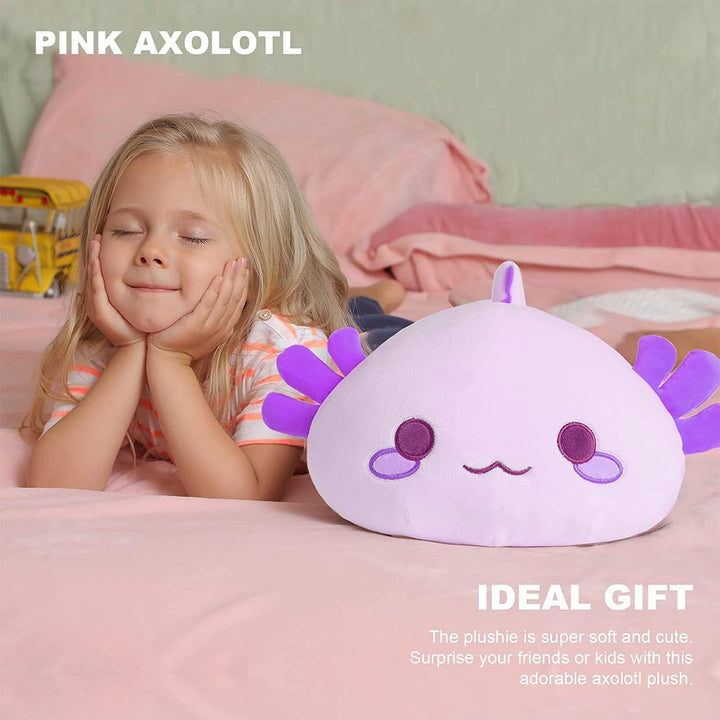 shownicer Plüschtier Axolotl Stofftier Kawaii Salamander Plüsch, Axolotl Kuscheltier Plüschkissen Sp