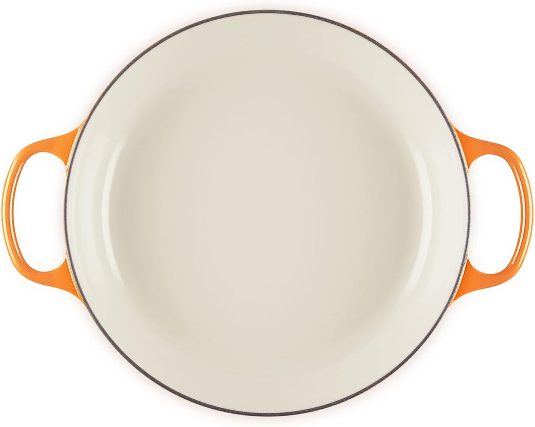 Le Creuset Flamme Dorée Flache Kasserolle, 30 cm Volcanic 3.5 Qt, Volcanic 3.5 Qt