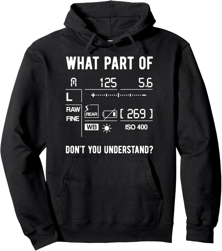 Lustiges Fotografen Kamera Setup Objektiv Fotograf Foto Pullover Hoodie