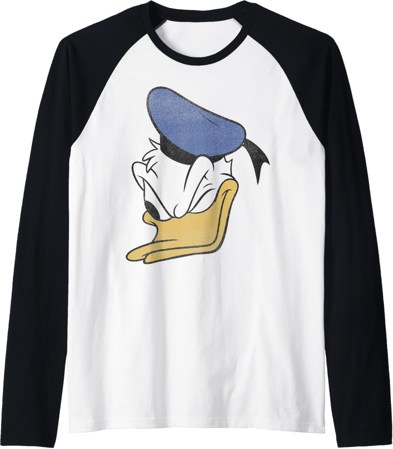 Disney Donald Duck Winking Face Portrait Raglan