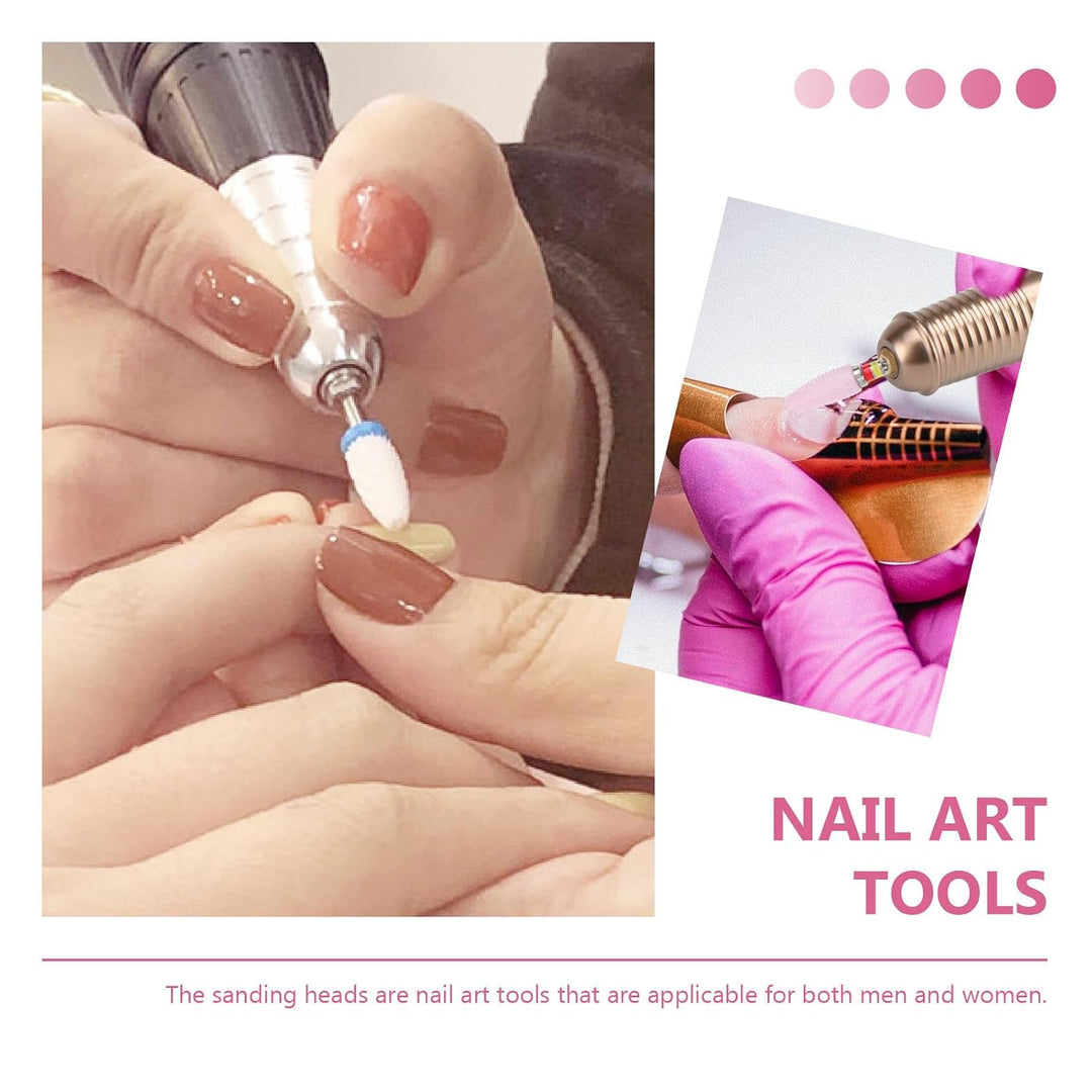 SHINEOFI Nagelbohrer mit Schneidleistung und Hoher Haltbarkeit in Rosa aus Keramik und Edelstahl zum