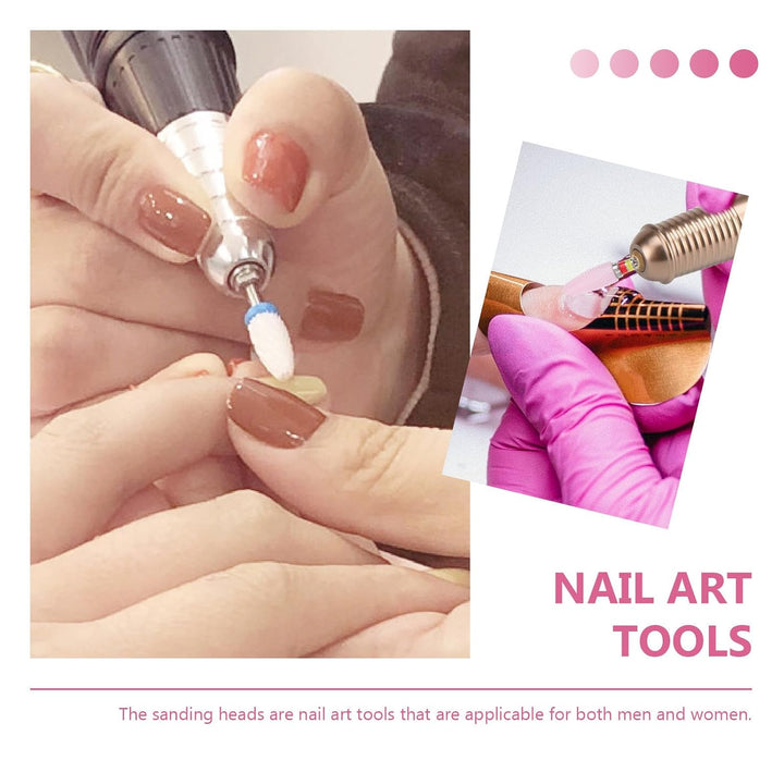 SHINEOFI Nagelbohrer mit Schneidleistung und Hoher Haltbarkeit in Rosa aus Keramik und Edelstahl zum