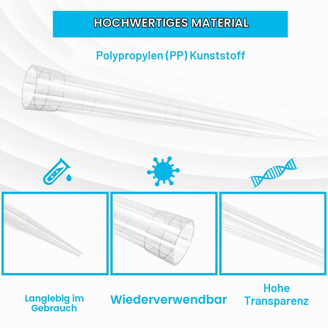 ONiLAB Pipettenspitzen 10ml 100 PCS Labor Universal Kunststoff flüssige Pipettenspitzen Polypropylen