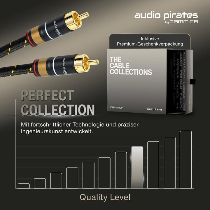 audio pirates by cammica Cinch Kabel 1x RCA Stecker auf 1x RCA Stecker, Audio-Kabel | High-End Audio