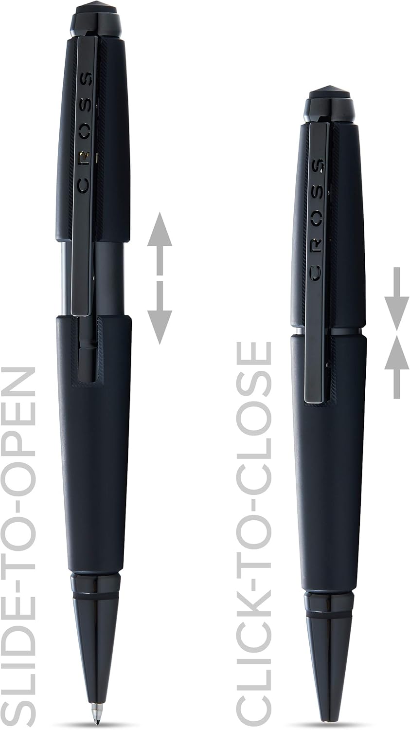 Cross Edge Rollerball (Strichstärke M, Schreibfarbe: schwarz, nachfüllbar, inkl. Premium Geschenkbox