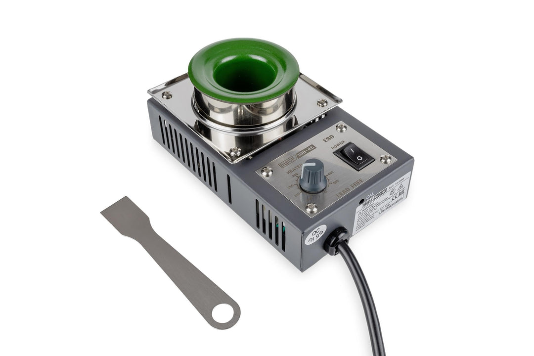 QUICK sensorgeregelter Löttiegel 200 W Lötbad rund Ø36mm 150-500°C QU100-4C rund