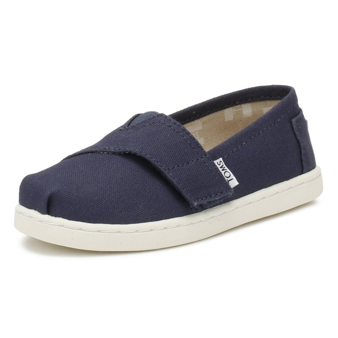 TOMS Unisex Kinder Alpargata Flache Slipper 17.5 EU Marineblau, 17.5 EU Marineblau