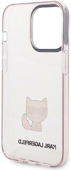 KARL LAGERFELD KLHCP14XCTTRI hülle für iPhone 14 Pro Max 6,7" hardcase rosa/pink Transparent Choupet