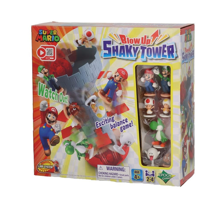 EPOCH Games Super Mario™ L7356 Blow Up! Shaky Tower - Geschicklichkeitsspiel Single, Single