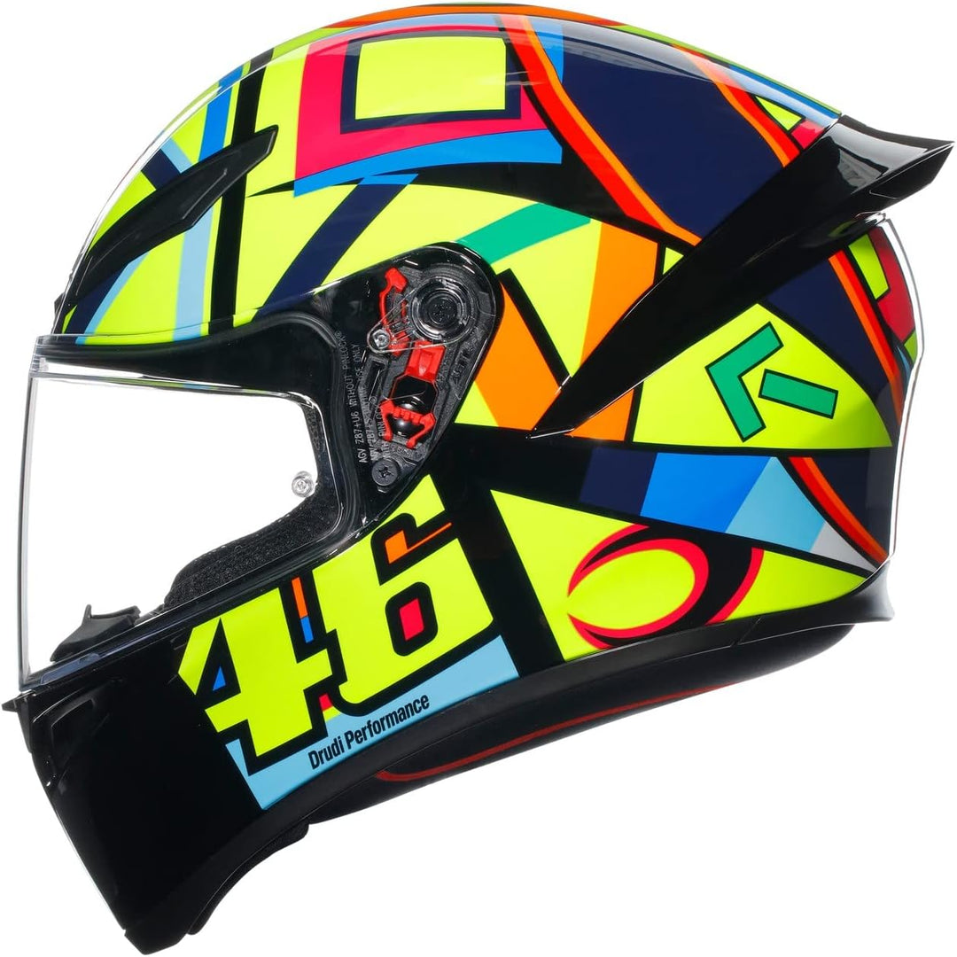 AGV K1 S Soleluna 2017 Integralhelm (gelb/blau/rot) XL (61), XL (61)
