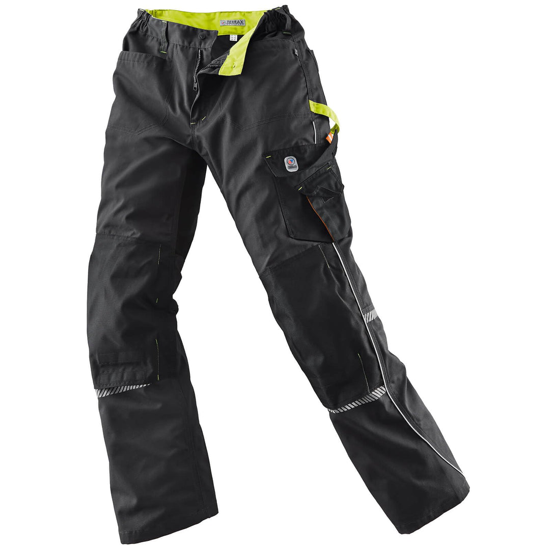 Bundhose Terrax Workwear TERRAX 48 Schwarz/Limette, 48 Schwarz/Limette