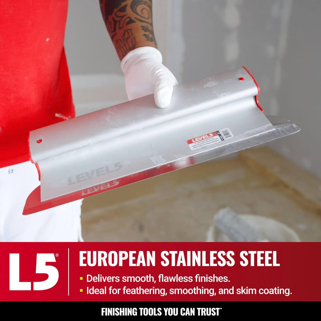 LEVEL5 35,6 cm (14 Zoll) Schaumklinge | Präzisions-0,3 mm deutscher Edelstahl-Klingeneinsatz (austau