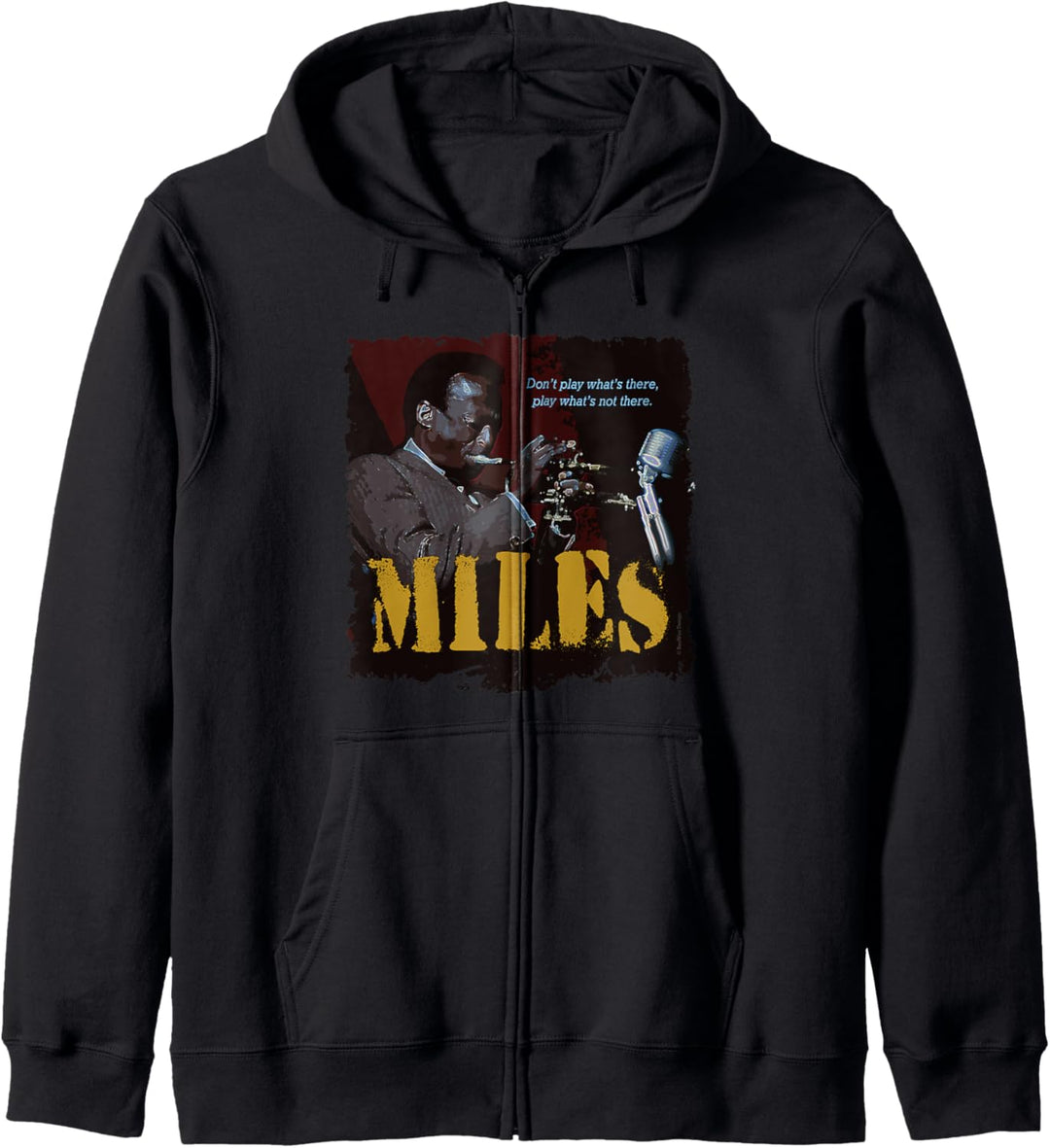 Miles Jazz Weisheitstrompetenmusiker Kapuzenjacke