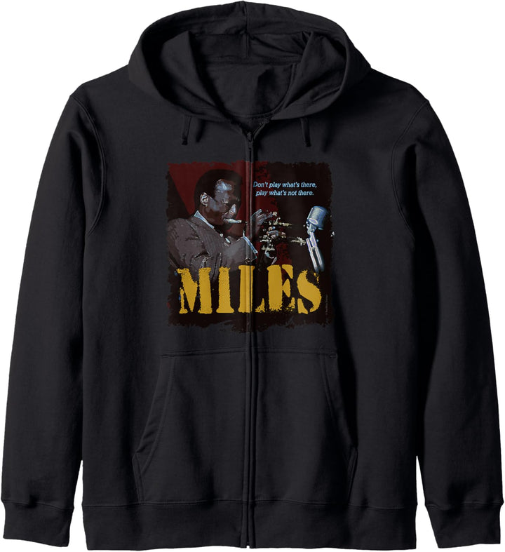 Miles Jazz Weisheitstrompetenmusiker Kapuzenjacke