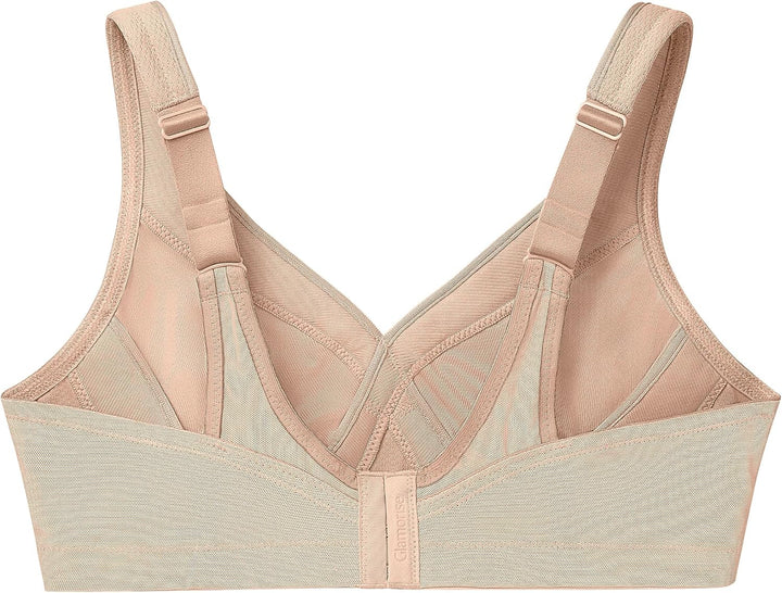 Glamorise Damen Vollschalen BH Full Figure MagicLift Seamless Wirefree Sports Bra #1006 80G Haut, 80